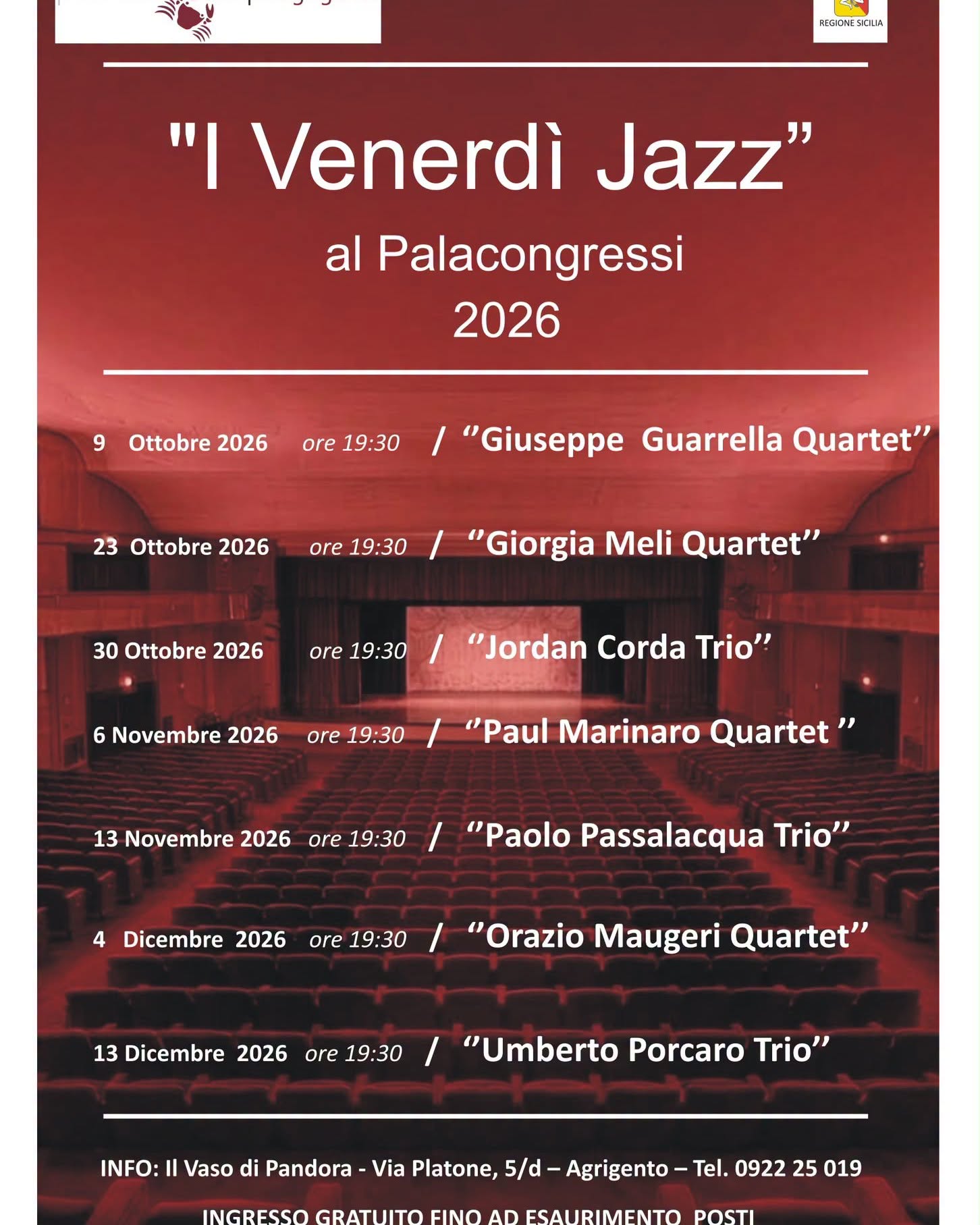 Plakat von I Venerdì Jazz