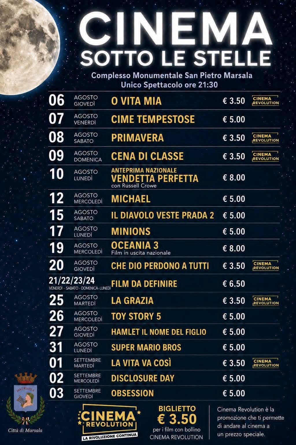 Locandina di Cinema sotto le Stelle 2026