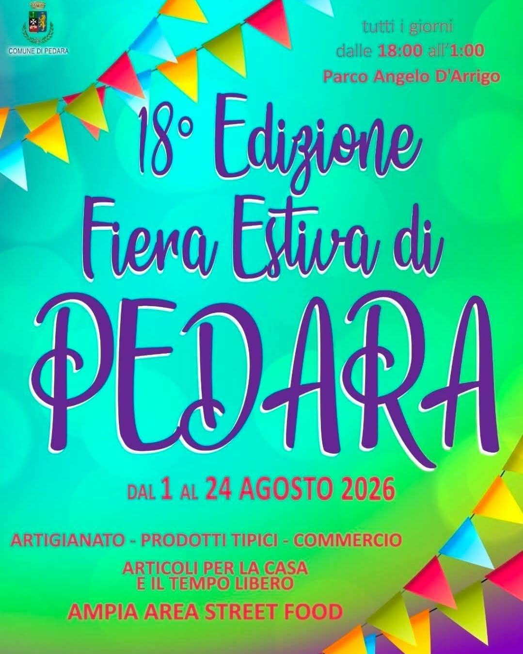 Poster for Fiera Estiva di Pedara