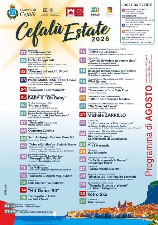 Poster for Note d'Attesa - Sunset Fest Cefalù Estate 2026