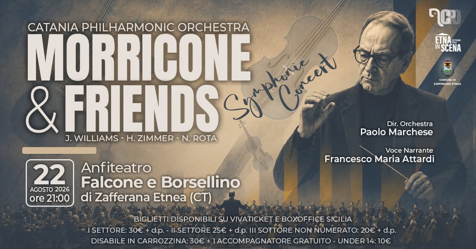 Poster for Morricone & Friends – Symphonic Concert