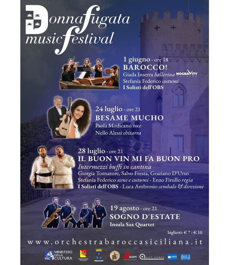 Plakat von Donnafugata music festival