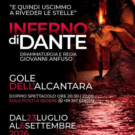 Plakat von Inferno di Dante alle Gole dell'Alcantara