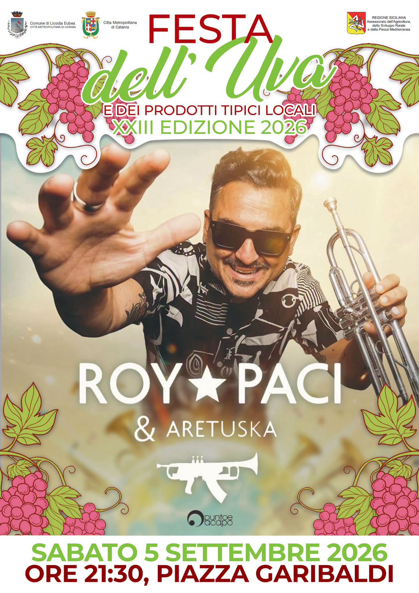Plakat von Festa dell'Uva e dei Prodotti Tipici Locali