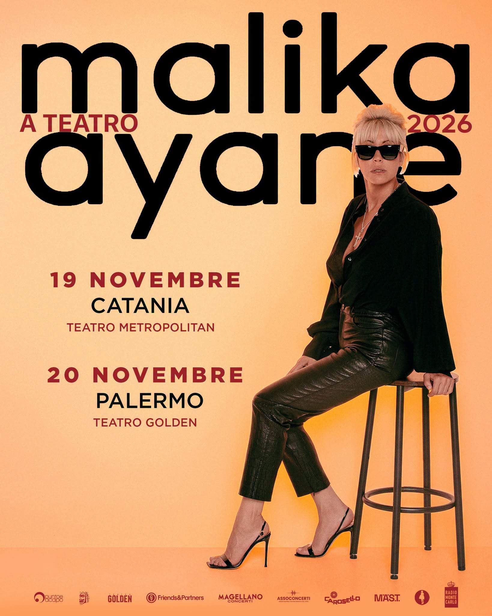 Poster for Malika Ayane a Teatro