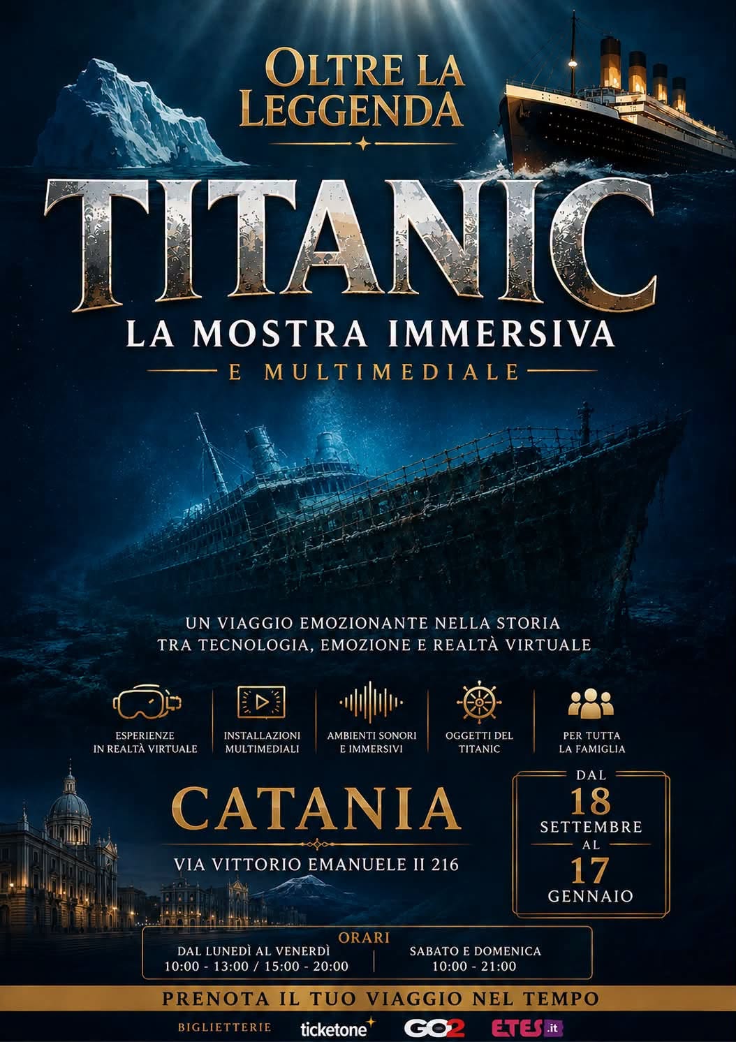 Poster for Titanic – La Mostra Immersiva. Oltre la Leggenda