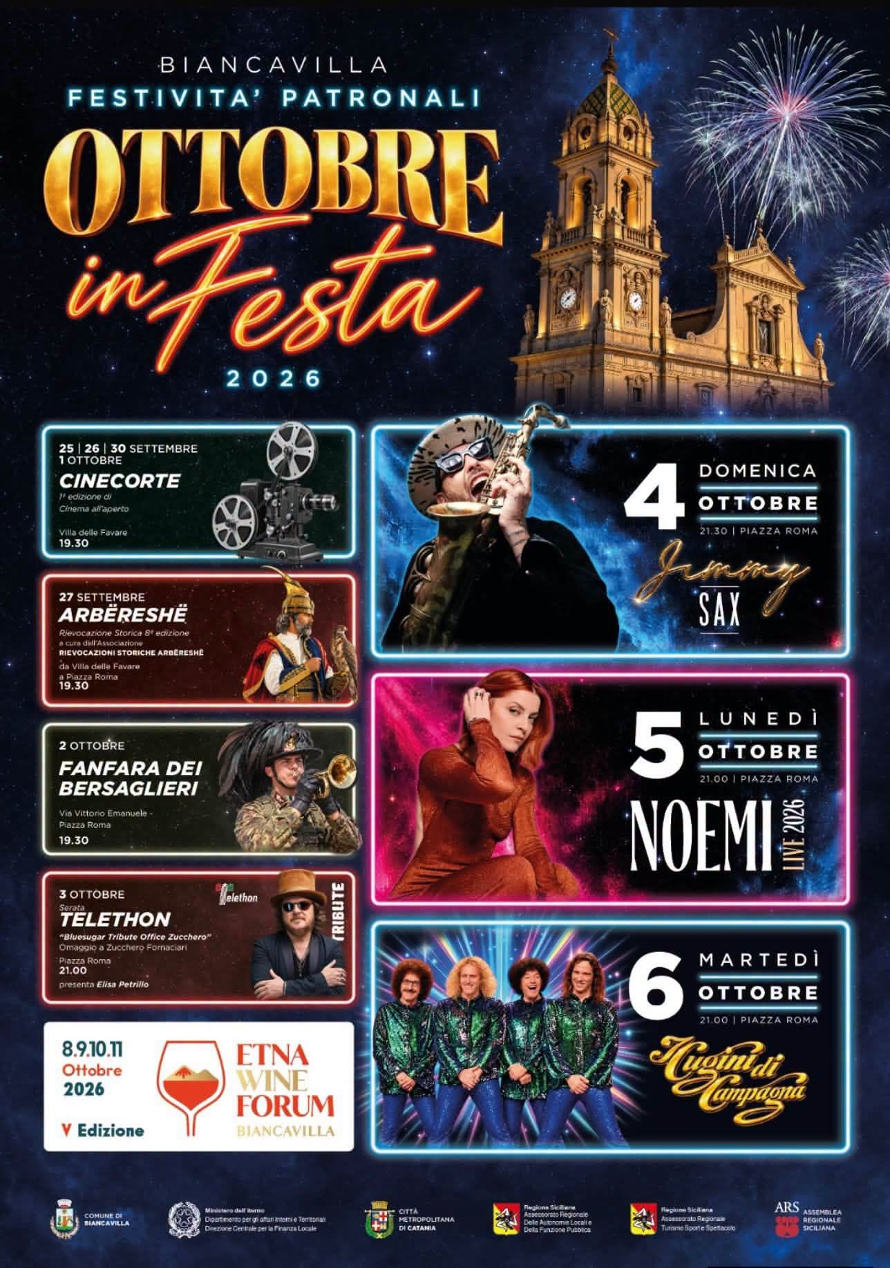Poster for Festività Patronali Ottobre in Festa 2026