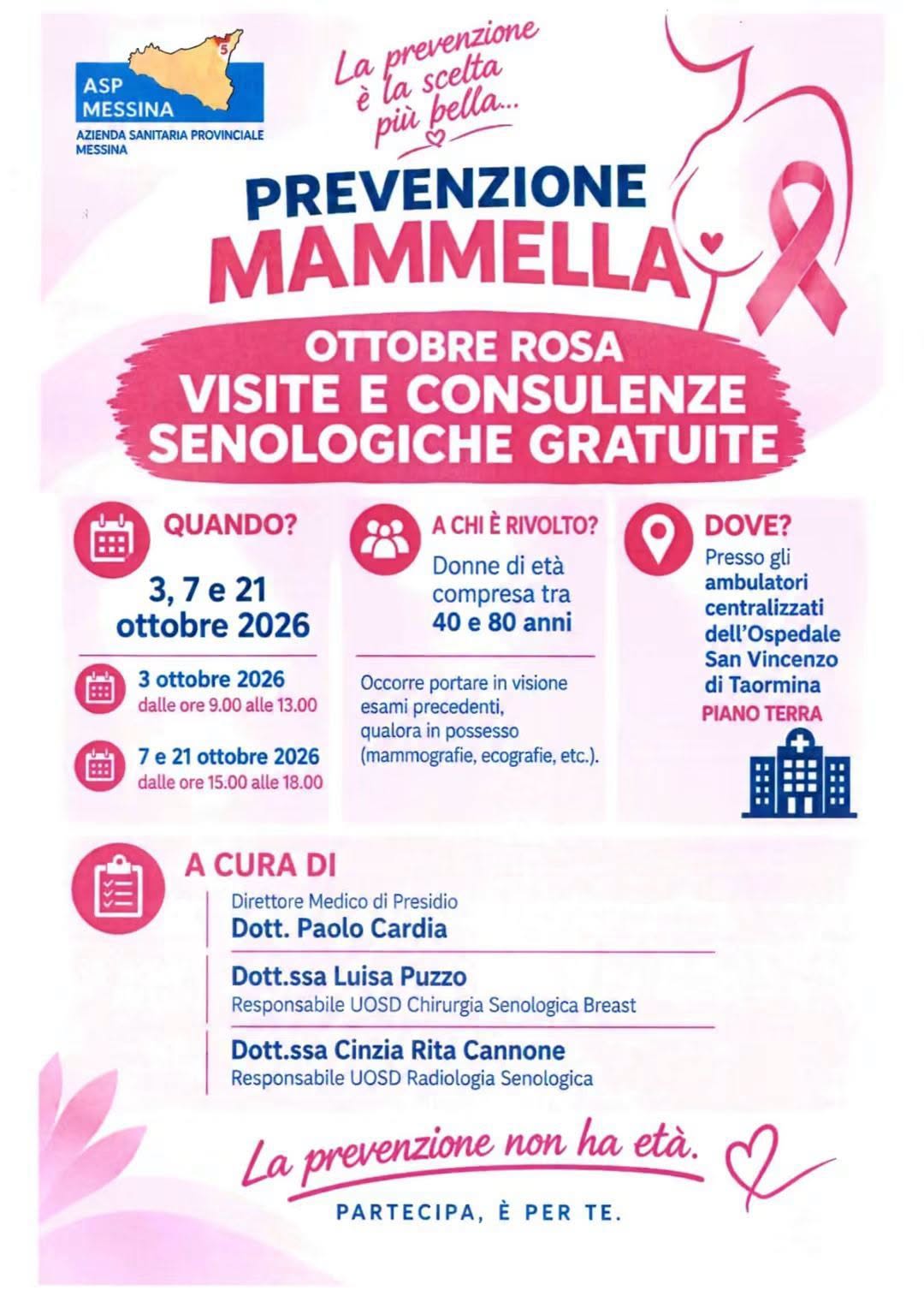 Poster for PREVENZIONE MAMMELLA OTTOBRE ROSA