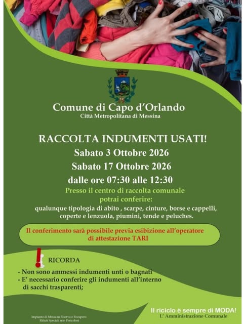 Poster for Raccolta indumenti usati