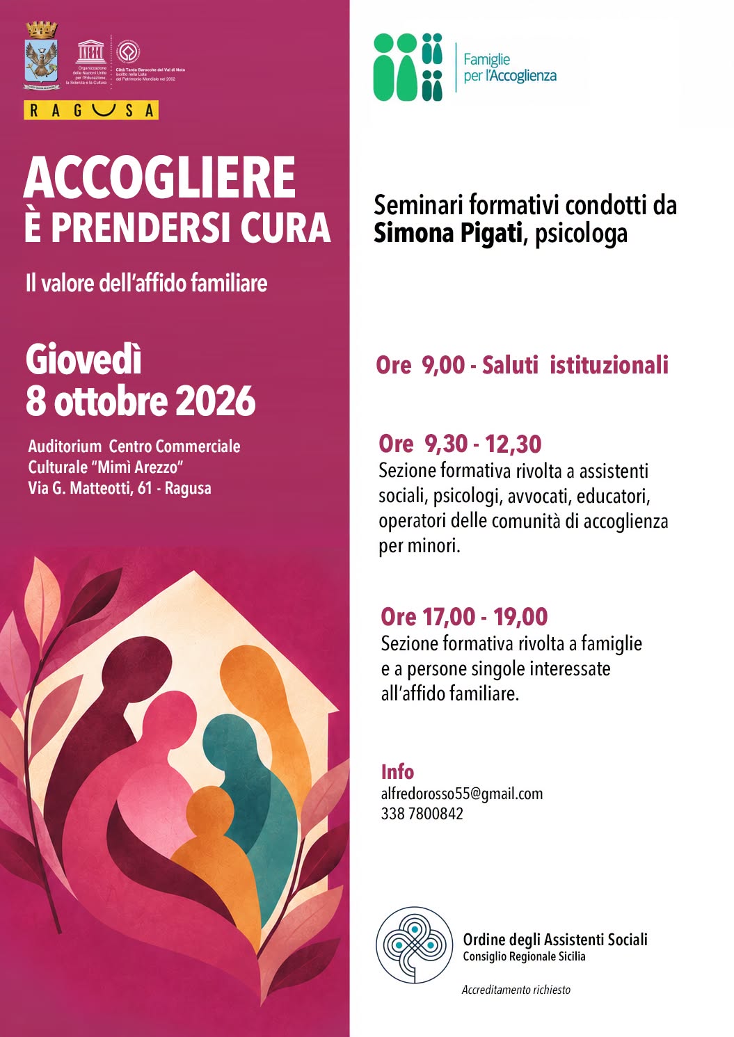 Poster for Accogliere è prendersi cura - Il valore dell'affido familiare