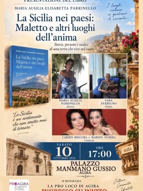 Affiche de Presentazione del libro "La Sicilia nei paesi: Maletto e altri luoghi dell'anima"