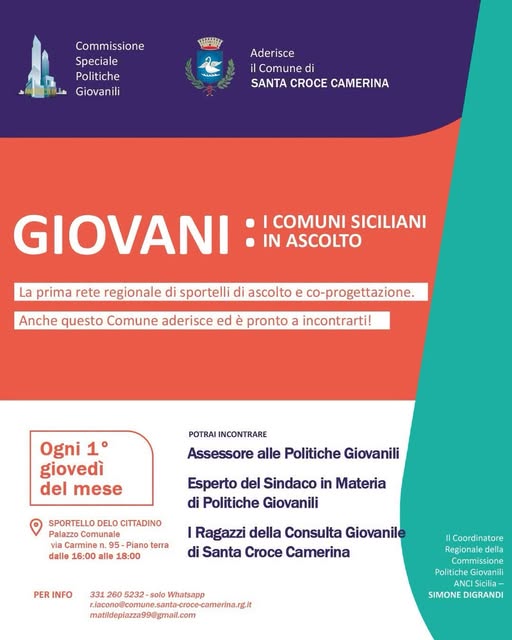 Affiche de Giovani: I Comuni Siciliani in ascolto