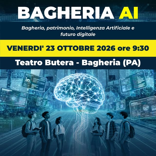 Affiche de Bagheria AI: patrimonio, Intelligenza Artificiale e futuro digitale