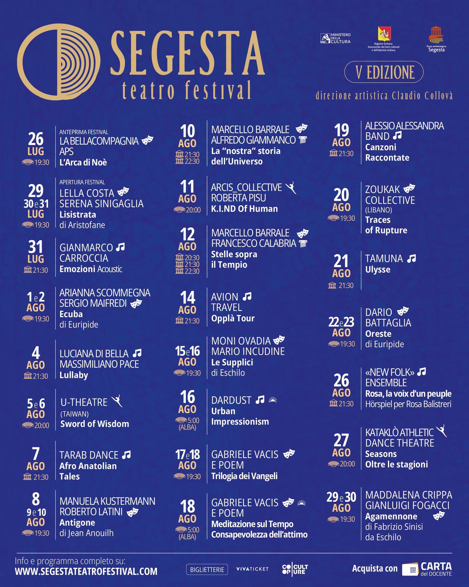 Poster for Segesta Teatro Festival - V Edizione